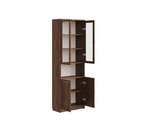 Шкаф-витрина 4 дв 1 ниша Марсель 107.01, дуб кальяри/дуб катания