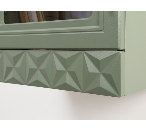 Шкаф навесной Марион 16.334, дымчатый зеленый/олива шагрень