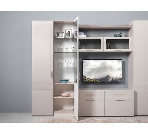 Шкаф-витрина Ричфорд 16.396, кашемир/моно керамика