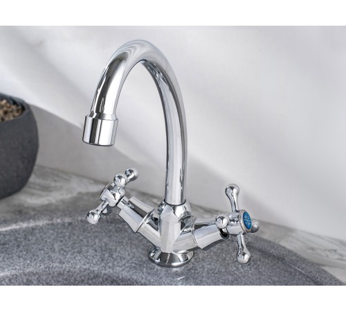 Смеситель кухонный РМС SL71-271F, хром полированный