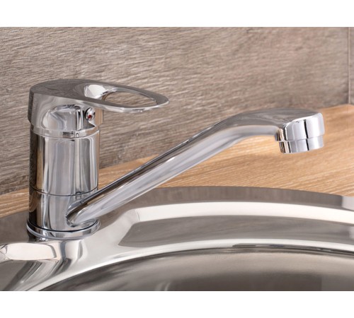 Смеситель кухонный РМС SL55-004F-25, хром полированный