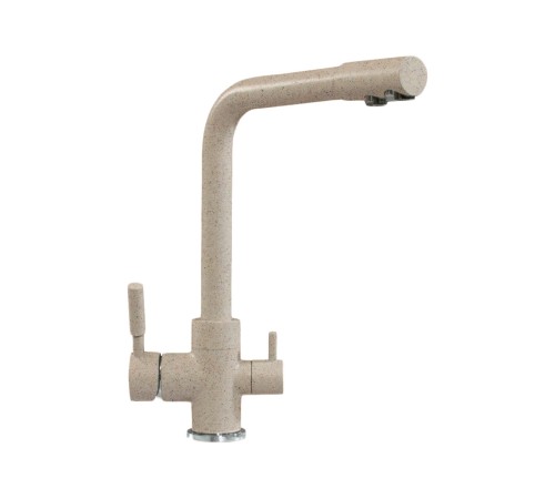 Смеситель Полигран Высокий Дуо, песочный