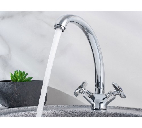 Смеситель кухонный РМС SL115-273F, хром полированный