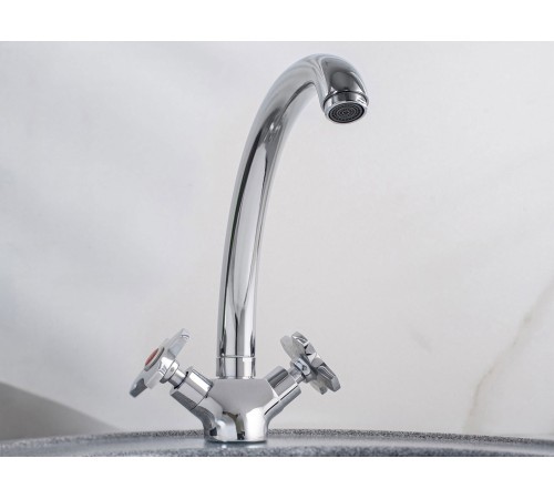 Смеситель кухонный РМС SL115-273F, хром полированный