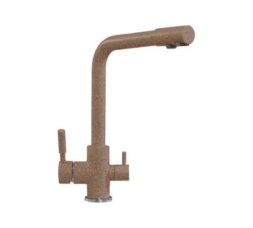 Смеситель Полигран Высокий Дуо, терракот