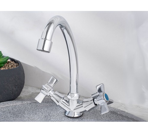 Смеситель кухонный РМС SL118-271F, хром полированный