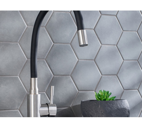 Смеситель кухонный РМС SUS124BL-016F, черный