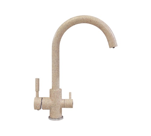 Смеситель Полигран Элара Дуо, песочный