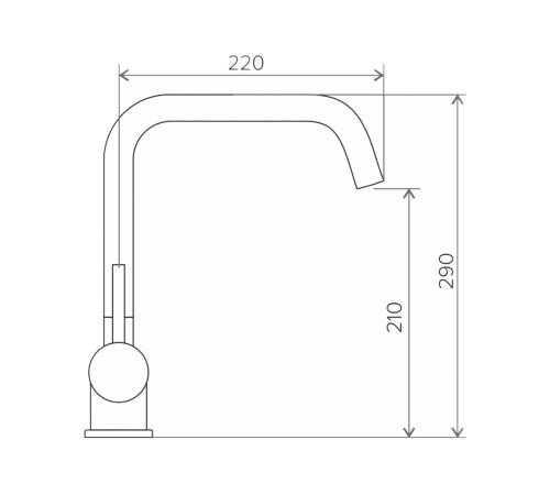 Смеситель Полигран Толеро Сарагоза, хром