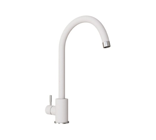 Смеситель Полигран Альтаир, белый хлопок