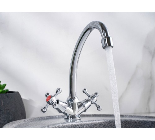 Смеситель кухонный РМС SL71-271F, хром полированный