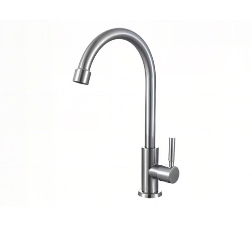 Смеситель кухонный РМС SUS124-269F, нержавеющая сталь