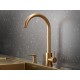 Смеситель кухонный РМС SUS124G-017F, золотой