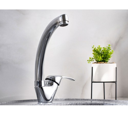 Смеситель кухонный РМС SL128-011F-1, хром полированный