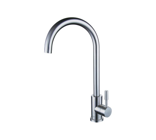 Смеситель кухонный РМС SUS124-017F, нержавеющая сталь