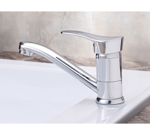 Смеситель кухонный РМС SL86-004FBS-15, хром полированный