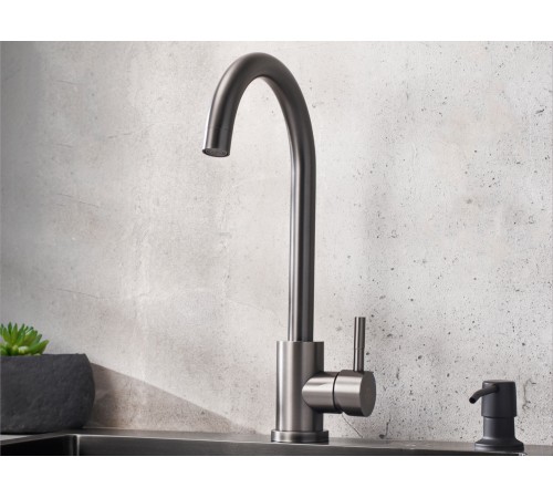 Смеситель кухонный РМС SUS124PVD-017F, графит