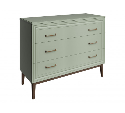 Спальный гарнитур Эвора 3, зеленый самшит/орех/какао велюр