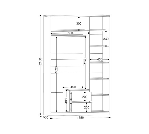 Спальный гарнитур Нильс, дуб эльза/темно-серый лофт/силвер рогожка Спальный гарнитур Нильс, дуб эльза/темно-серый лофт/силвер рогожка