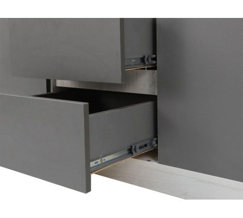 Спальный гарнитур Нильс, дуб эльза/темно-серый лофт/силвер рогожка Спальный гарнитур Нильс, дуб эльза/темно-серый лофт/силвер рогожка