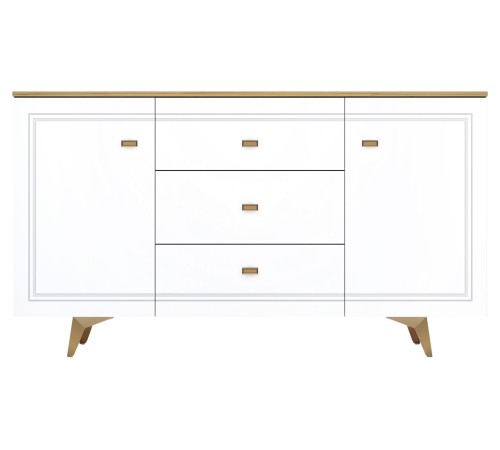 Спальный гарнитур Вега Сапфир 1, дуб золотистый/белый глянец/айвори микровелюр Спальный гарнитур Вега Сапфир 1, дуб золотистый/белый глянец/айвори микровелюр