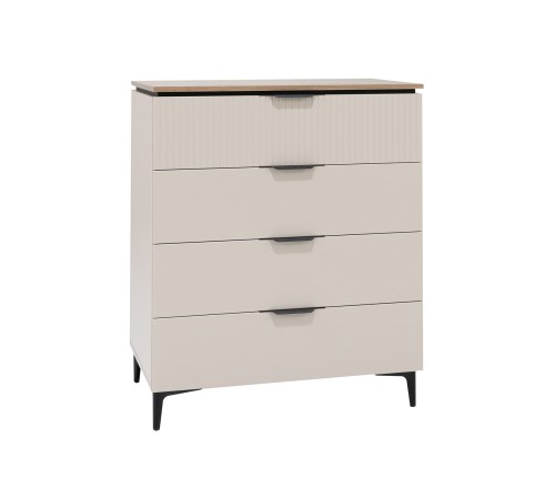 Спальный гарнитур Джулия, сатин/дуб каньон/лайн сафари/бежевый велюр