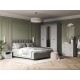 Спальный гарнитур Аврора 6, антрацит/серый
