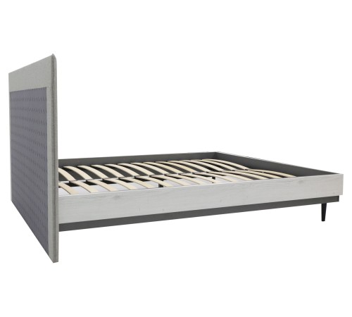 Спальный гарнитур Нильс, дуб эльза/темно-серый лофт/силвер рогожка Спальный гарнитур Нильс, дуб эльза/темно-серый лофт/силвер рогожка