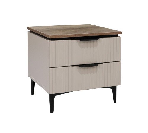 Спальный гарнитур Джулия, сатин/дуб каньон/лайн сафари/бежевый велюр