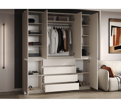 Спальный гарнитур Мирен, кашемир/бежевый