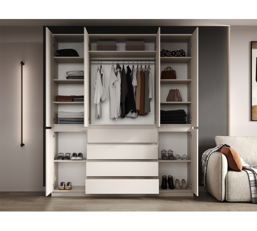 Спальный гарнитур Мирен, кашемир/бежевый