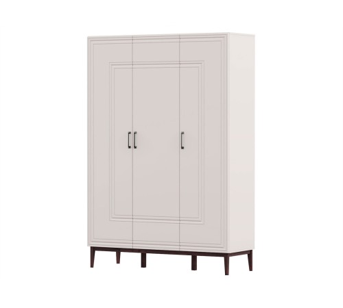 Спальный гарнитур Эвора 3, льняной/персидский жемчуг/какао велюр