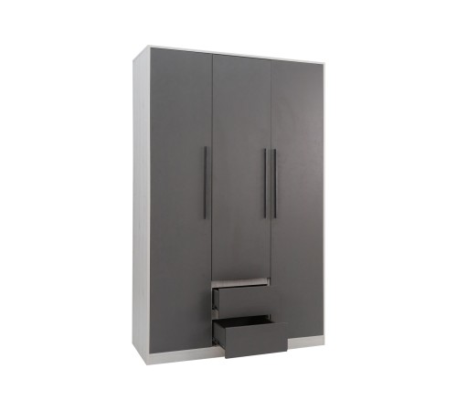 Спальный гарнитур Нильс, дуб эльза/темно-серый лофт/силвер рогожка Спальный гарнитур Нильс, дуб эльза/темно-серый лофт/силвер рогожка