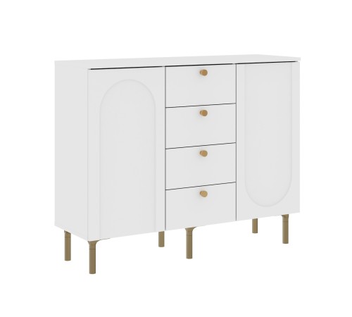 Спальный гарнитур Ванесса, белый/золото