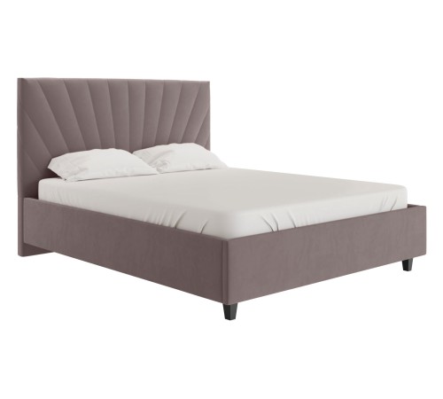 Спальный гарнитур Эвора 3, льняной/персидский жемчуг/какао велюр