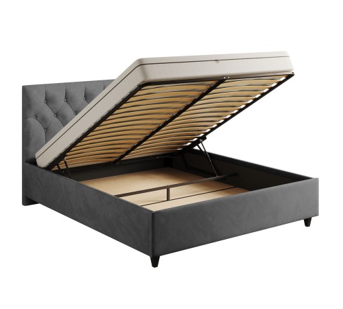 Спальный гарнитур Аврора 6, антрацит/серый