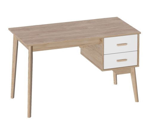 Спальный гарнитур Калгари 3, дуб светлый натуральный/белый матовый