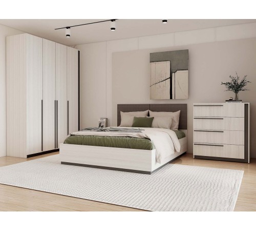 Спальный гарнитур Винтер, винтерберг/темно-серый/спейс графит замша Спальный гарнитур Винтер, винтерберг/темно-серый/спейс графит замша