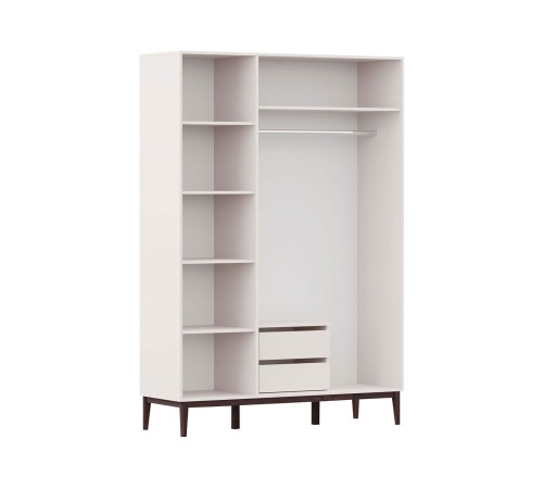 Спальный гарнитур Эвора 3, льняной/персидский жемчуг/какао велюр