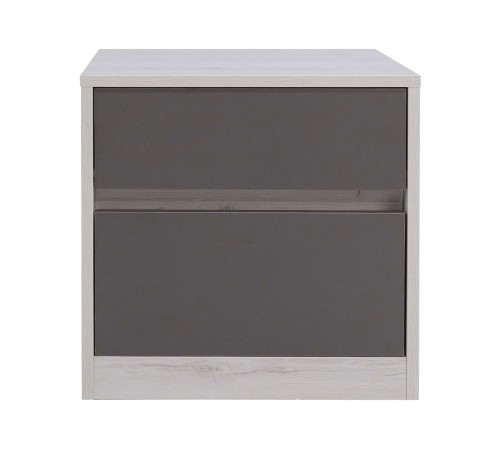 Спальный гарнитур Нильс, дуб эльза/темно-серый лофт/силвер рогожка Спальный гарнитур Нильс, дуб эльза/темно-серый лофт/силвер рогожка