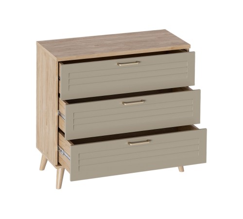 Спальный гарнитур Гавана 1, дуб натуральный светлый/светло-серый софт