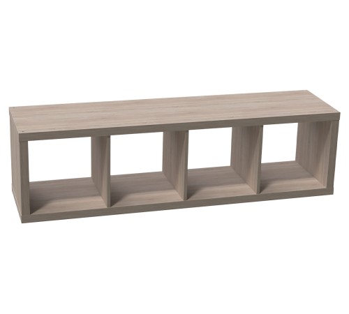 Стеллаж Фора 146х41х38, дуб беленый