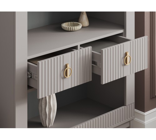 Стеллаж Санторини, персидский жемчуг/льняной