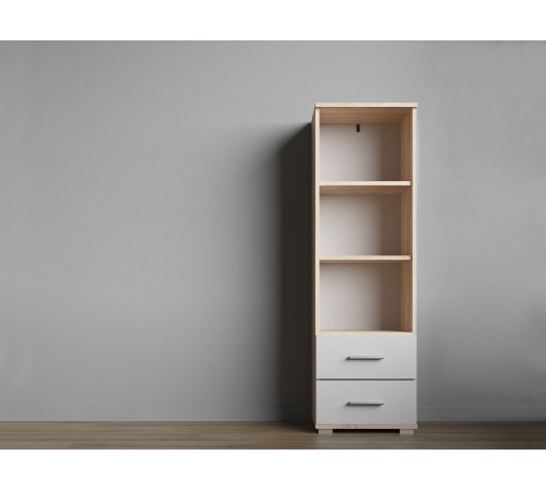 Стеллаж Рио СТ-1.130, дуб сонома/белый