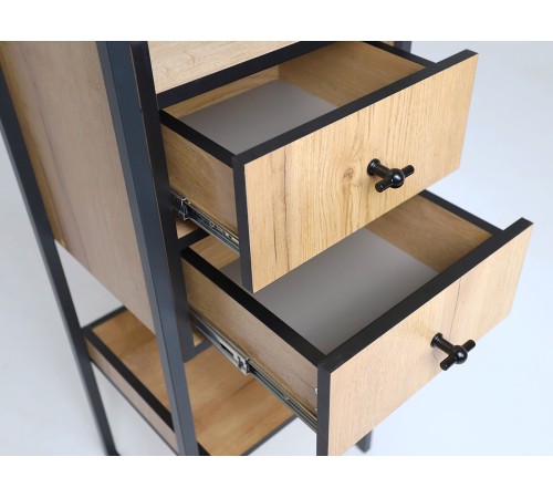 Стеллаж Берген-3, дуб крафт золотой