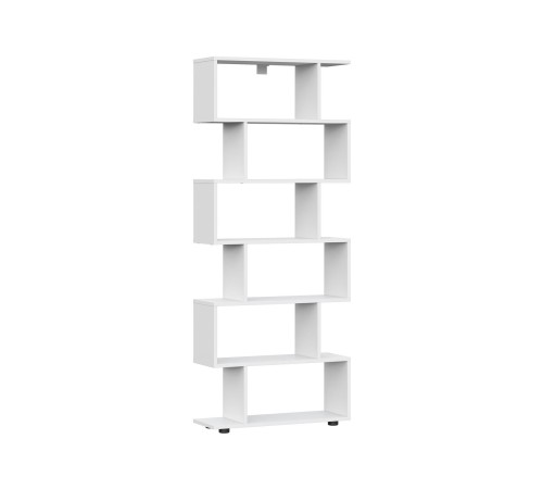 Стеллаж Токио (змейка), белый текстурный