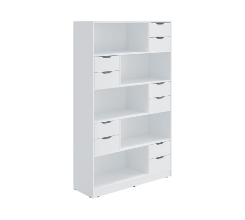 Стеллаж Юнит с ящиками, белый