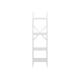 Стеллаж Leset Стилвуд 14 узкий, 4 полки, белый/белый