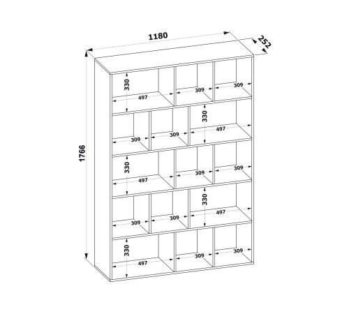 00-00012393 Стеллаж СТ-11, белый