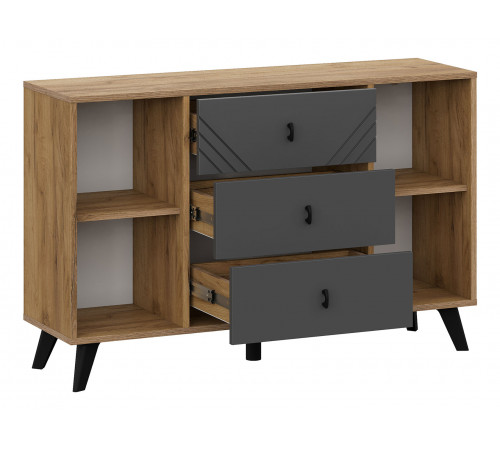 Гостиная Кайло 3, дуб золотой/графит